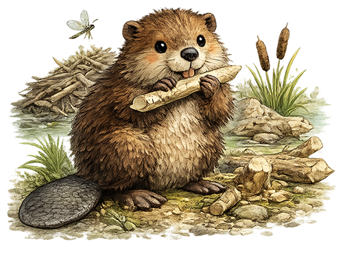 Bóbr ilustracja