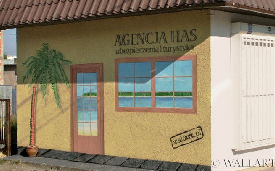 2. Magasin de vin – fresque publicitaire