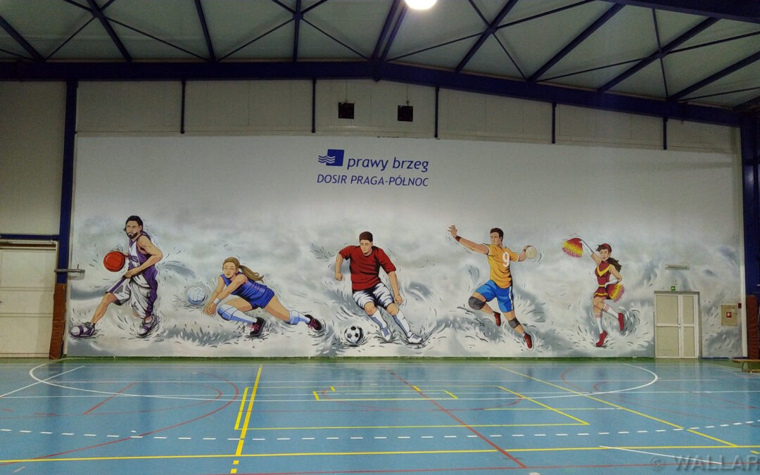 351. Hala sportowa – mural