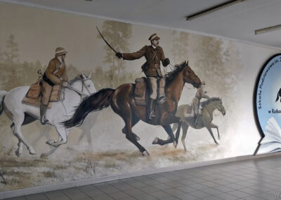 mural na korytarzu
