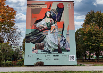 wykonany mural - Izabela Branicka, orędowniczka kulty w Białymstoku