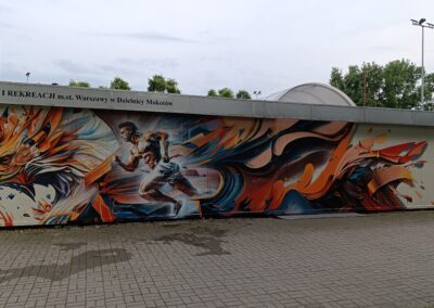 wykonany mural