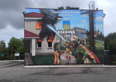 wykonany mural