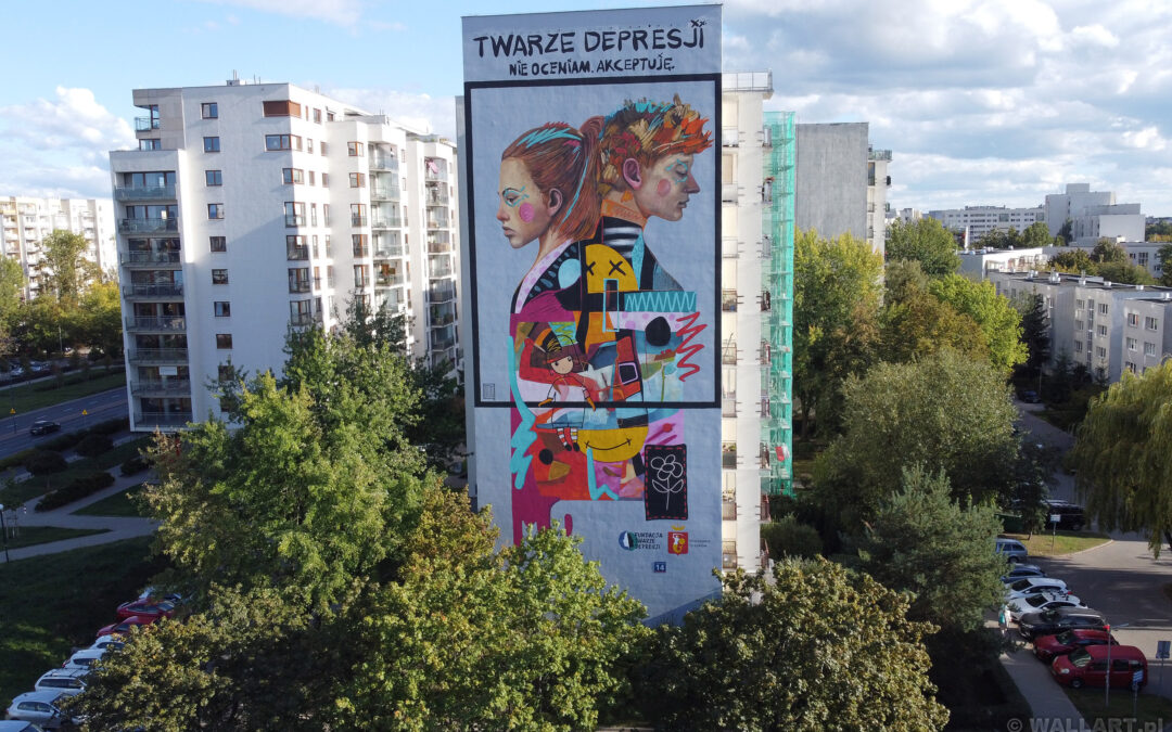 Mural Twarze Depresji