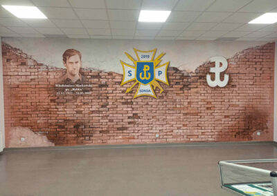 wykonany mural