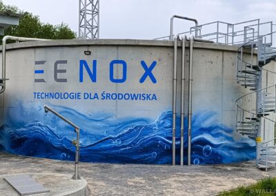 mural na oczyszczalni ścieków w Sorkwitach