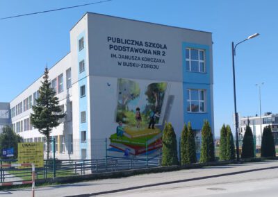 opracowany projekt graficzny muralu