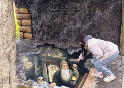 wykonany mural horyzontalny 3D w Wieliczce