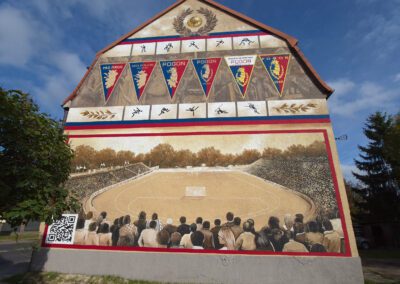 wykonany mural poświęcony historii klubu Pogoń Szczecin