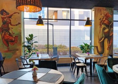 malowidła w restauracji