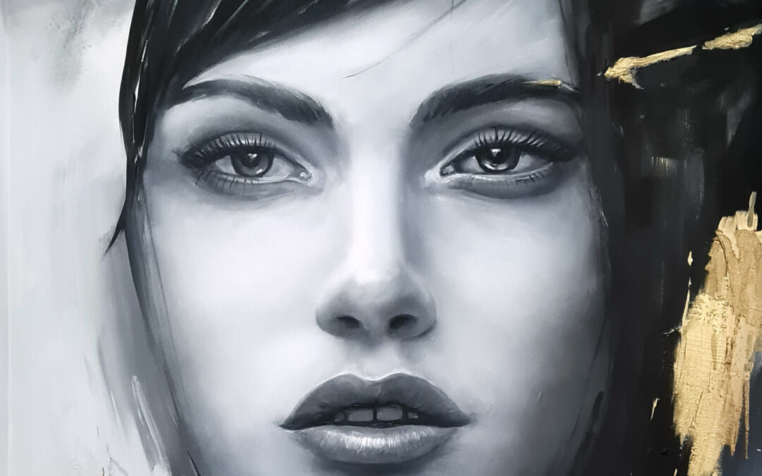 Fragment einer Wandmalerei