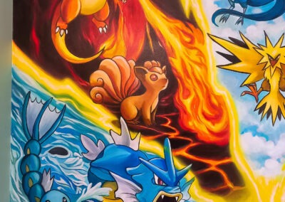 zbliżenie na fragment muralu