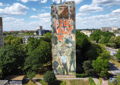 wykonany mural - Ursus '76