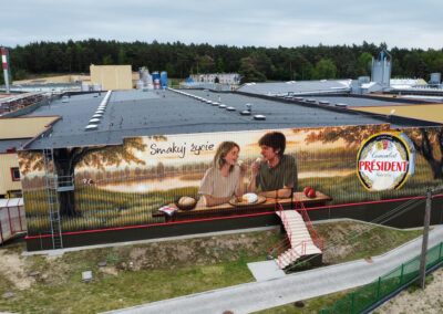 wykonany mural - Galbani Lactalis