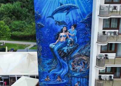 wykonany mural