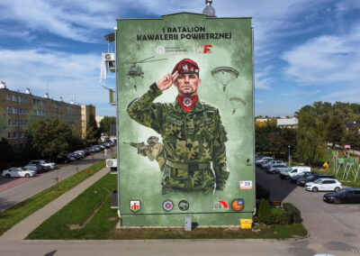 wykonany mural w Łęczycy